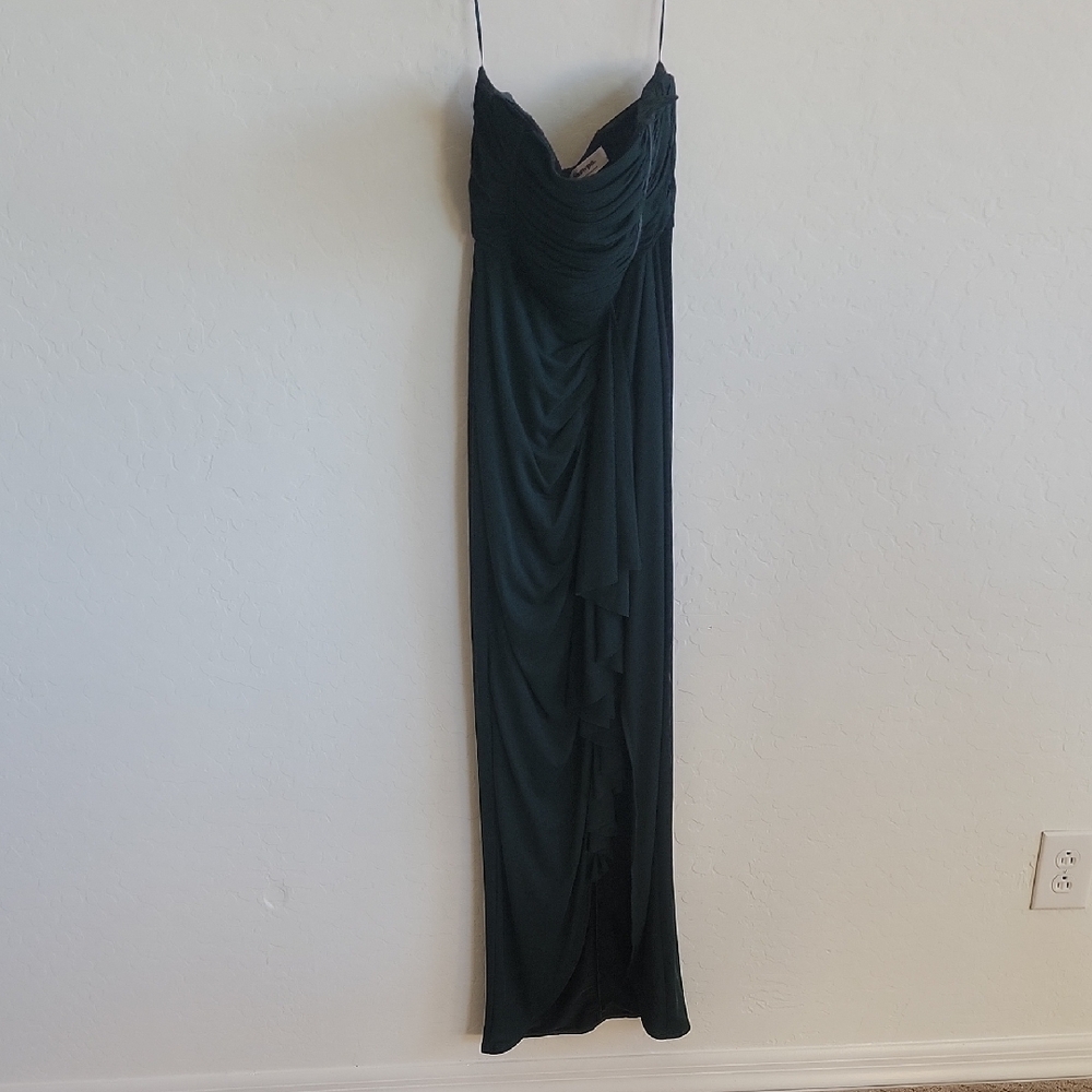 Showpo Green Slip Dress Spaghetti Straps Cocktail